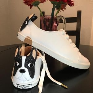 New! Kate Spade French bull dog sneakers size 8